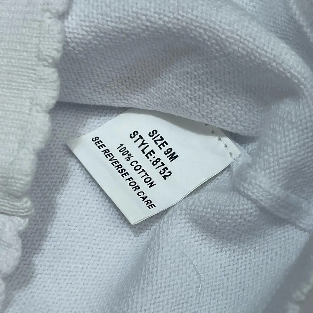 NWT Petit Ami Scallop Edge White Button-Up Cardigan - Picture 3 of 6